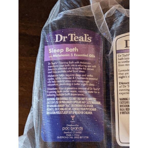 NEW Dr Teal's 2PC Travel Size Foaming Bath, Lavendar, 3 fl oz. each - Picture 2 of 6